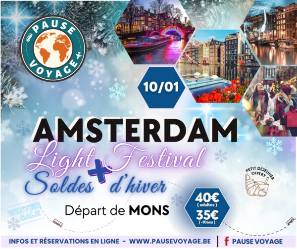Amsterdam au départ de Mons
