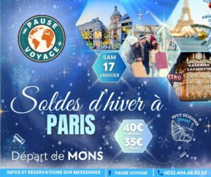 PARIS au depart de mons