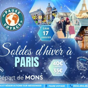 PARIS au depart de mons