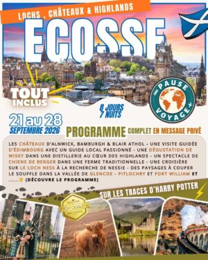 Séjour en Ecosse - 8 jours par Pause Voyage - Ecosse septembre 2026 - Roadtrip en Ecosse