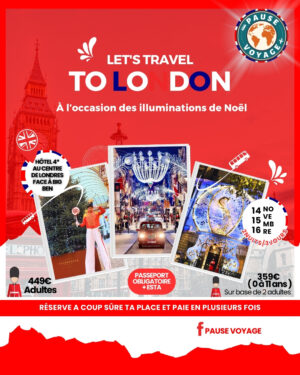 LONDRES - Illuminations de fin d'année -  14/11/2026 au 16/11/2026