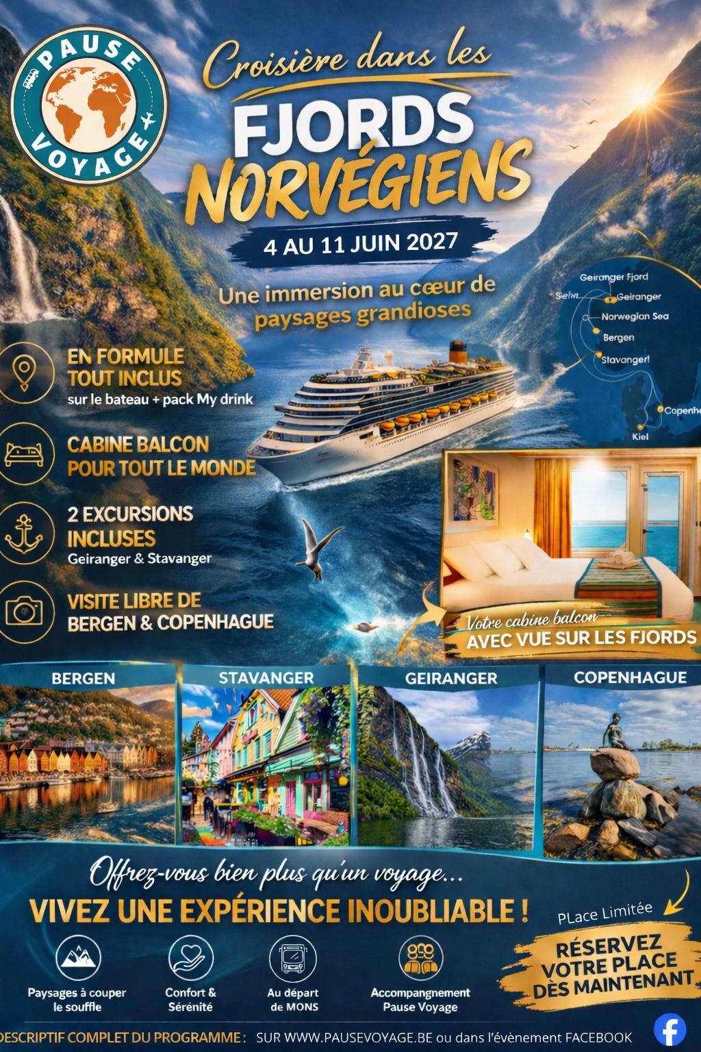 FJORDS NORVEGE CROISIERE PAUSE VOYAGE