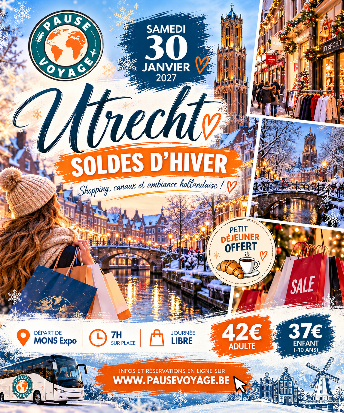 Utrecht - Samedi 30 janvier 2027 - Soldes d'hiver
